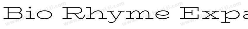 Bio Rhyme Expa字体转换